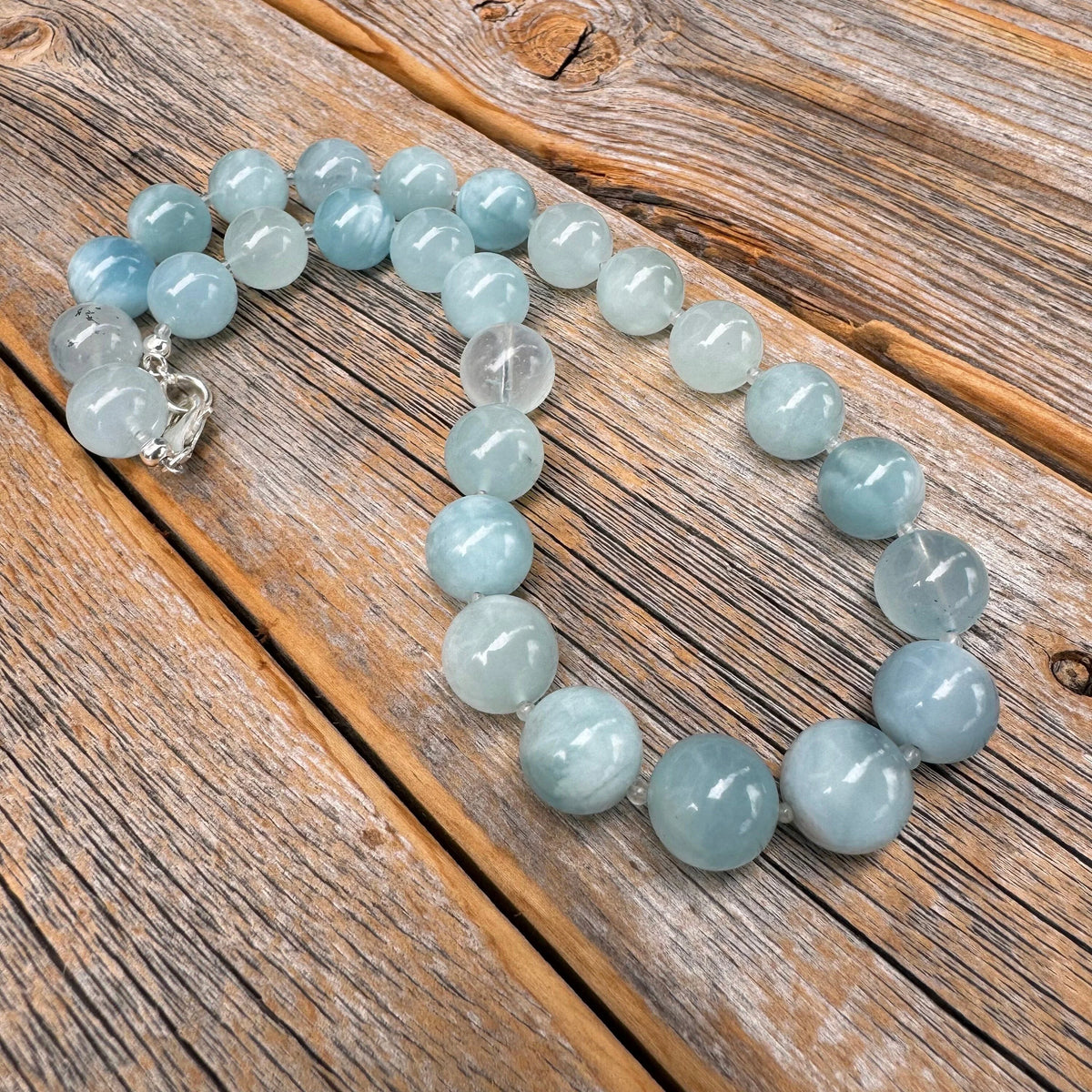 Aquamarine Sterling Silver Dangle Earrings, March Birthstone