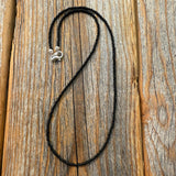 Black Seed Bead Choker Necklace, Minimalist Layering Jewelry, Sterling Silver Clasp