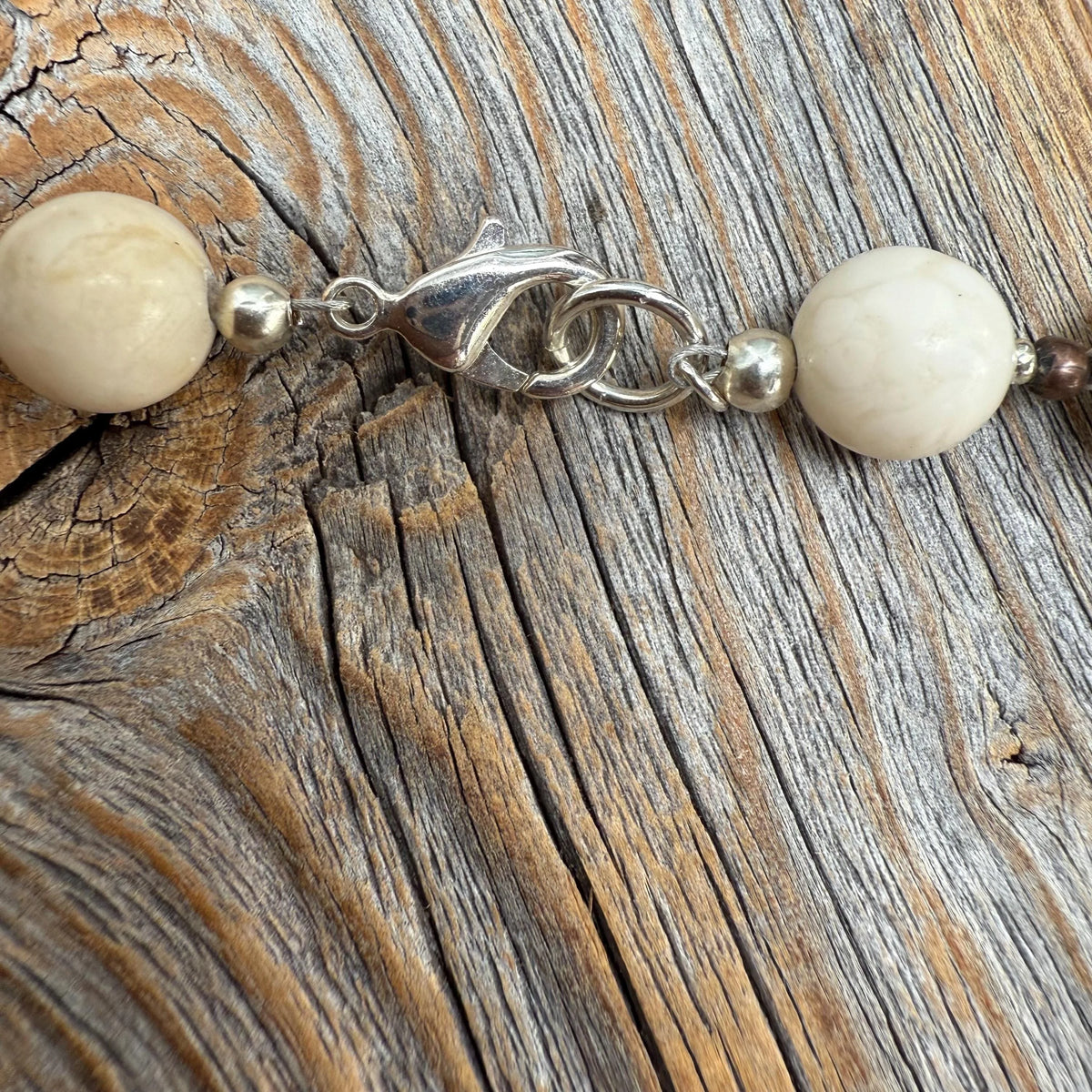 Chunky Beaded Statement Necklace with Geometric Pendant
