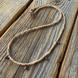 Dainty Beaded Choker | Minimalist Copper Dangle Necklace