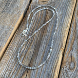 Dainty Labradorite Choker | Sterling Silver Accents, Custom Length