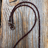 Earthy Jasper Beaded Necklace with Copper Clasp