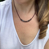 Earthy Jasper Beaded Necklace with Copper Clasp