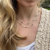 Handmade Jade Beaded Layering Necklace, Boho Seed Bead Jewelry