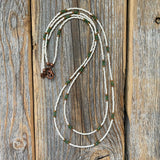 Handmade Jade Beaded Layering Necklace, Boho Seed Bead Jewelry