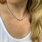 Handmade Jasper Beaded Necklace – Sterling Silver Dangles, Boho Choker