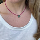 Handmade Ruby Beaded Choker Necklace – Aventurine Accent, July Birthstone