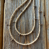 Handmade Seed Bead Choker | Copper Dangles, Boho Necklace