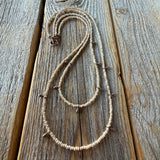 Handmade Seed Bead Choker | Copper Dangles, Boho Necklace