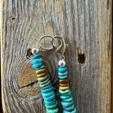 Handmade Turquoise Beaded Necklace – Boho Western Statement Jewelry