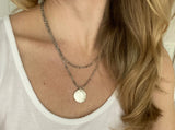 Labradorite Beaded Layered Necklace Set – Handmade Dainty Jewelry