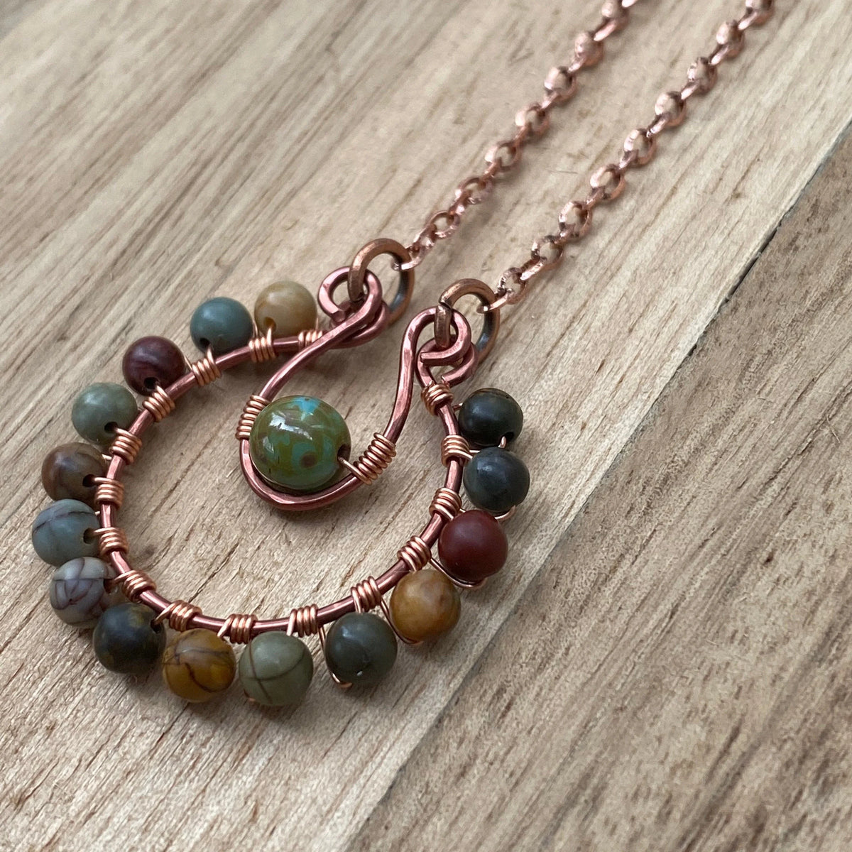 Natural Stone JEWELRY SET - Rainbow Earrings & Necklace Set, Hippie Jewelry, Stone Jewelry, Bohemian Earrings, Wedding Jewelry