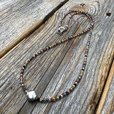 Rainbow Gemstone Choker – Zircon Beaded Boho Layered Necklace, Dainty Handmade Jewelry, Unique Pretty Necklace for Women