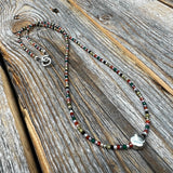 Rainbow Gemstone Choker – Zircon Beaded Boho Layered Necklace, Dainty Handmade Jewelry, Unique Pretty Necklace for Women