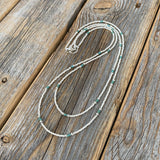 Sterling Silver Beaded Layering Necklace – Double Strand Boho Western Jewelry