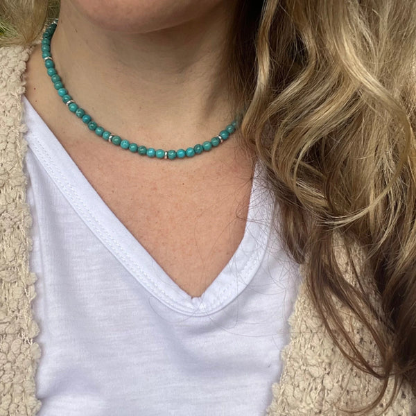 Western Jewelry, Turquoise Necklace, Genuine Turquoise Necklace, Handmade Jewelry, Statement Necklace, Thoughtful gifts for Her, Handmade