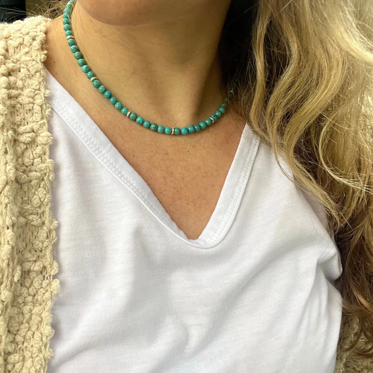 Western Jewelry, Turquoise Necklace, Genuine Turquoise Necklace, Handmade Jewelry, Statement Necklace, Thoughtful gifts for Her, Handmade