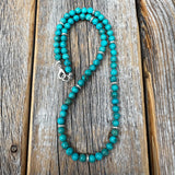 Western Jewelry, Turquoise Necklace, Genuine Turquoise Necklace, Handmade Jewelry, Statement Necklace, Thoughtful gifts for Her, Handmade